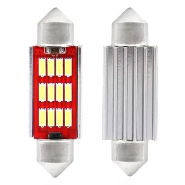 LED CANBUS 4014 12SMD Festoon C5W C10W C3W 36mm Alb 12V/24V - 01289