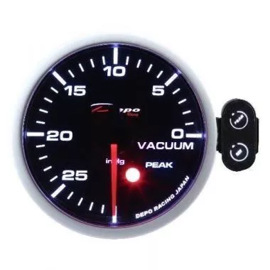 Ceas indicator vacuum cu avertizare Depo Racing - DP-ZE-022