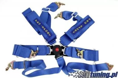 Racing seat belts 6p 3" Blue - Pro Sport - PP-PS-012