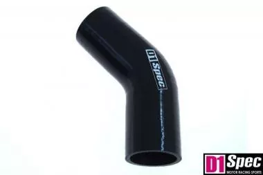 Silicone elbow D1Spec Black 45deg 51mm - DS-DS-043