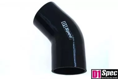 Silicone elbow D1Spec Black 45deg 76mm - DS-DS-048