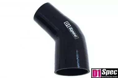 Reduction silicone elbow D1Spec Black 45deg 57-70mm - DS-DS-112