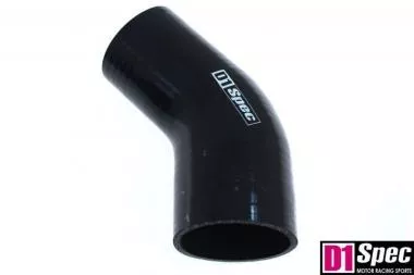 Reduction silicone elbow D1Spec Black 45deg 67-76mm - DS-DS-116