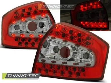 Stopuri rosu-alb pentru Audi A4 10.2000-10.2004 Tuning-Tec - LDAU33
