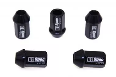 Racing lug nuts D1Spec Alu 12x1.5 black DS-NK-005