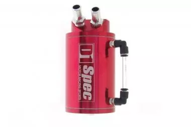 Oil catch tank D1Spec 9mm Red DS-OT-005