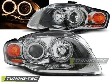 Faruri Angel Eyes pentru Audi A4 11.2004-03.2008 Tuning-Tec - LPAU57