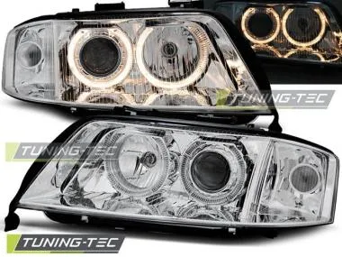 Faruri Angel Eyes pentru Audi A6 10.1999-06.2001 Tuning-Tec - LPAU69