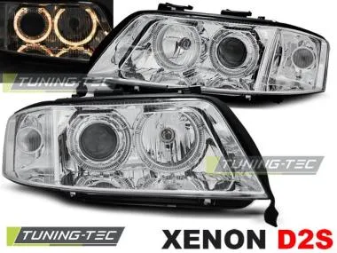 Faruri Angel Eyes pentru Audi A6 06.2001-05.2004 Tuning-Tec - LPAU83