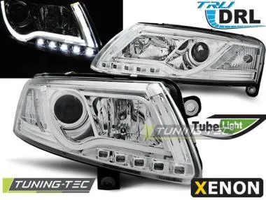 Faruri cu tube led DRL pentru Audi A6 2004-2008 Tuning-Tec - LPAUC0