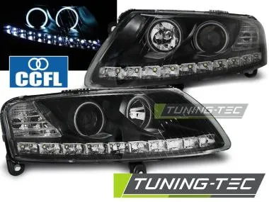 Faruri Angel Eyes pentru Audi A6 04.2004-2008 Tuning-Tec - LPAUA4