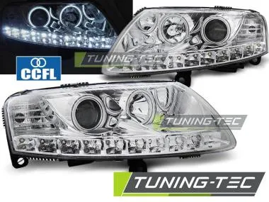 Faruri Angel Eyes pentru Audi A6 04.2004-2008 Tuning-Tec - LPAUA3