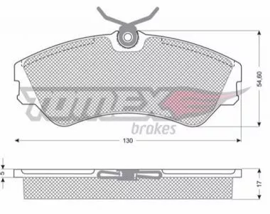 Set placute frana pentru Volkswagen Transporter IV Tomex 10-651