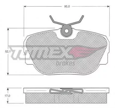 Set placute frana pentru BMW Seria 3 E30 Tomex 12-20