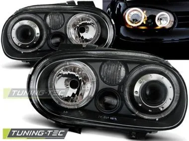 Faruri Angel Eyes pentru Volkswagen Golf IV Tuning-Tec - LPVW70