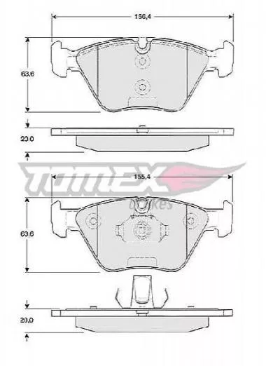 Set placute frana pentru BMW E46,  E83 Tomex - 13-20