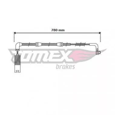 Indicator de uzura pentru BMW E60,  E61 Tomex - 30-47