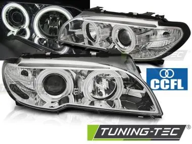 Faruri Angel Eyes pentru BMW E46 04.03-2006 Tuning-Tec - LPBMH2