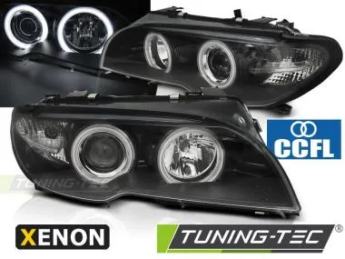 Faruri Angel Eyes pentru BMW E46 Coupe,  Cabrio 04.2003-2006 Tuning-Tec - LPBMH5