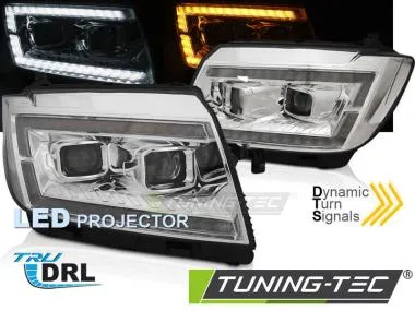 Faruri TUBE LIGHT CHROME DRL SEQ pentru VW CRAFTER II 2017- - LPVWV8