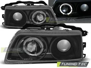 Faruri cu Angel Eyes Negru pentru Honda CRX 09.87-89 Tuning-Tec - LPHO17