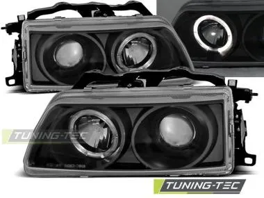 Faruri cu Angel Eyes Negru pentru Honda CRX 90-02.92 Tuning-Tec - LPHO18