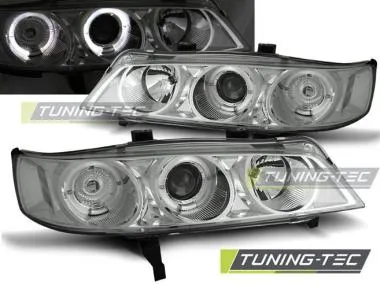 Faruri cu Angel Eyes Chrome pentru Honda Accord 94-97 Tuning-Tec - LPHO19