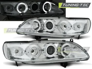 Faruri cu Angel Eyes Chrome pentru Honda Accord 98-02 Tuning-Tec - LPHO21