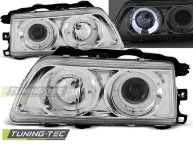 Faruri cu Angel Eyes Chrome pentru Honda CRX 09.87-89 Tuning-Tec - LPHO13
