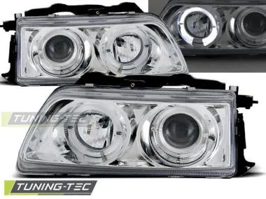 Faruri cu Angel Eyes Chrome pentru Honda CRX 90-02.92 Tuning-Tec - LPHO16