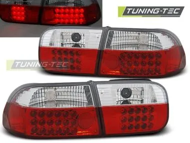 Stopuri cu Rosu Alb LED pentru Honda Civic 09.91-08.95 2D/4D Tuning-Tec - LDHO07