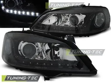 Faruri cu Daylight Negri pentru Opel Astra G 09.97-02.04 Tuning-Tec - LPOP82