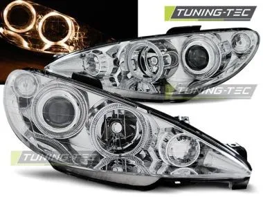 Faruri Angel Eyes pentru PEUGEOT 206 02 Tuning-Tec - LPPE26