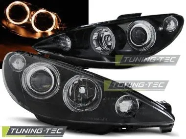Faruri Angel Eyes pentru PEUGEOT 206 02 Tuning-Tec - LPPE27