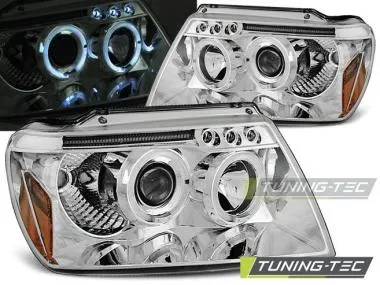 Faruri Angel Eyes pentru Jeep Grand Cherokee 99-05 Tuning-Tec - LPCH03