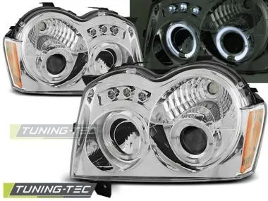 Faruri Angel Eyes pentru Jeep Grand Cherokee 05-08 Tuning-Tec - LPCH05