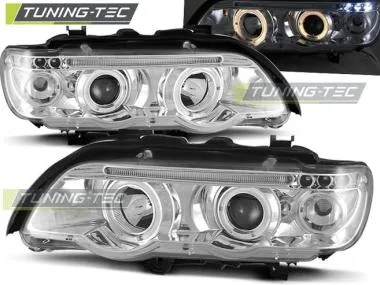 Faruri Angel Eyes pentru BMW X5 E53 09.99-10.03 Tuning-Tec - LPBM42