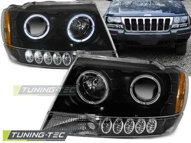 Faruri Angel Eyes pentru Jeep Grand Cherokee 99-05 Tuning-Tec - LPCH02