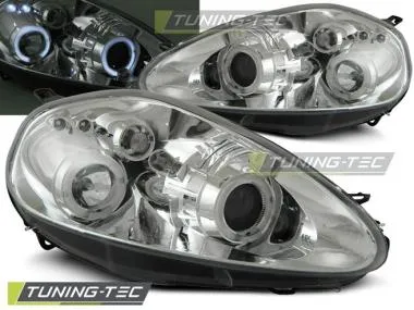Faruri cu Angel Eyes pentru Fiat Grande Punto 09.05-08 Tuning-Tec - LPFI03