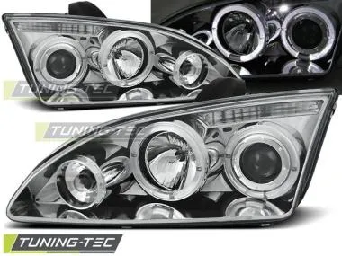 Faruri Angel Eyes pentru Ford Focus II 09.04-01.08 Chrome  Tuning-Tec - LPFO13