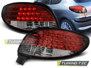 Stopuri cu led pentru PEUGEOT 206 10.98- alb/rosu Tuning-Tec - LDPE07