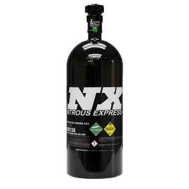 Sticla neagra de 6,  8 kg (15 lb) cu valva Lightning 500 6,  89 dia. X 20,  19 inaltime AN6 Nitrous Exp - USA-NX-11150B-6