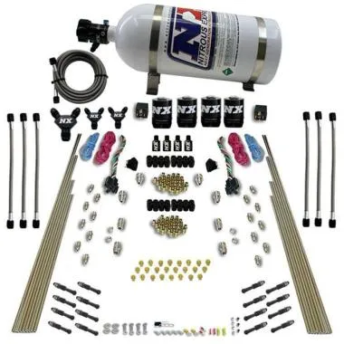 Sistem de azot cu doua etape,  8 cilindri,  uscat,  cu port direct,  Nitrous Express --15 - USA-NX-93106-15