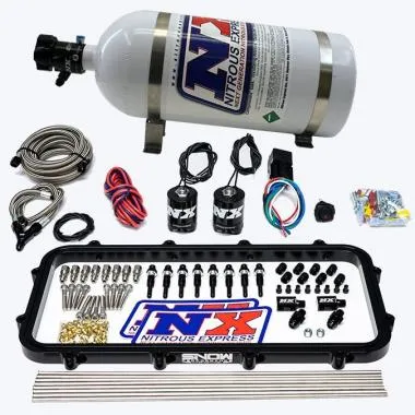 Port direct Dry Holley High Ram Plate Nitros System 15LB Nitrous Express -15 - USA-NX-20963-15