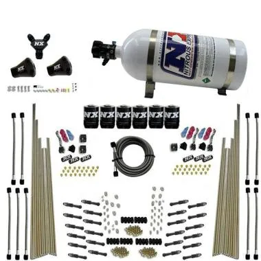 Sistem de azot cu port direct uscat cu 8 cilindri in trei etape 10LB Nitrous Express -10 - USA-NX-93206-10