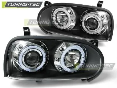 Faruri Angel Eyes pentru Volkswagen Golf III Tuning-Tec - LPVW10