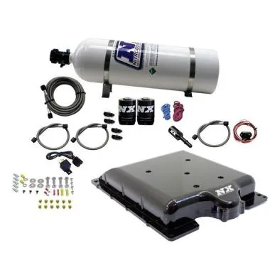 Capac Billet Supercharger cu azot integrat cu sticla de 15 lb pentru Dodge Hellcat / Demon Nitrous E - USA-NX-20972-15