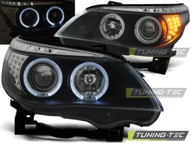 Faruri Angel Eyes pentru BMW E60 / E61 03-07 Tuning-Tec - LPBM94
