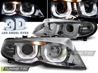 Faruri Angel Eyes 3D pentru BMW E46 Sedan/Touring Tuning-Tec - LPBM95