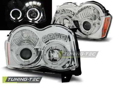 Faruri Angel Eyes pentru Jeep Grand Cherokee 08-10 Tuning-Tec - LPCH15